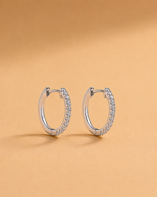 Oval Huggie Earring