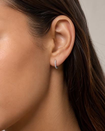 Oval Huggie Earring